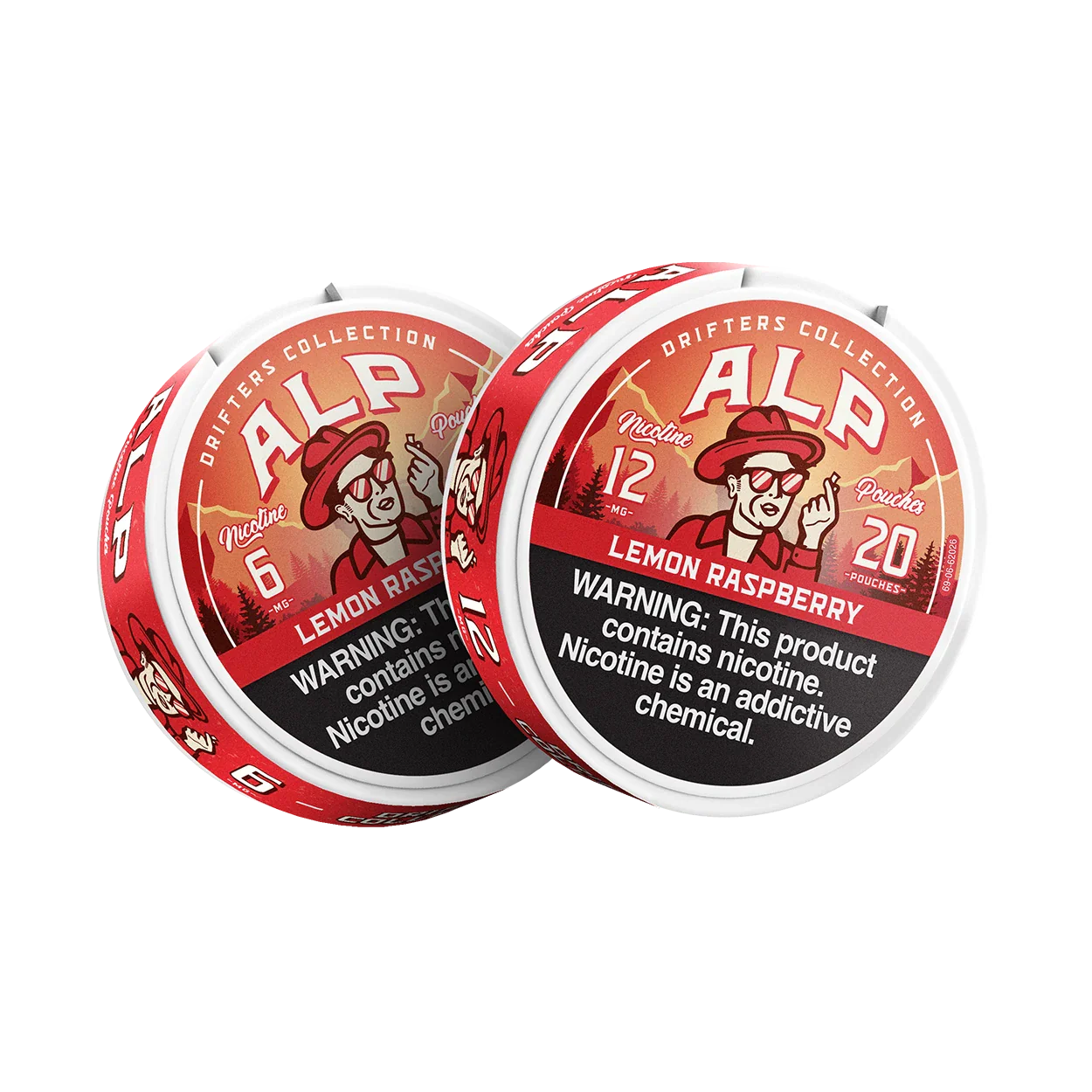 Drifters Lemon Raspberry Nicotine Pouches - Image 3