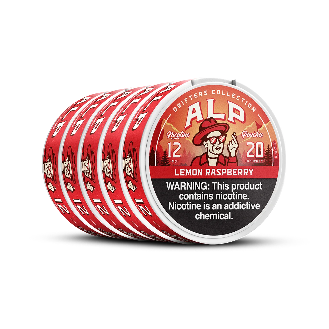 Drifters Lemon Raspberry Nicotine Pouches - Image 7