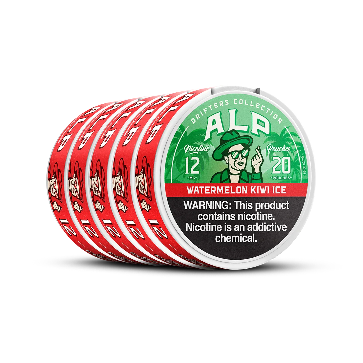Drifters Watermelon Kiwi Ice Nicotine Pouches - Image 7